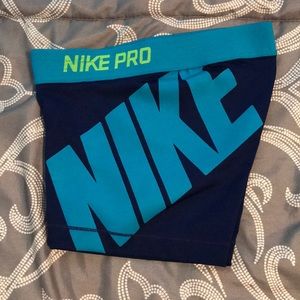 Nike Pro Dry Fit Shorts with Nike Print